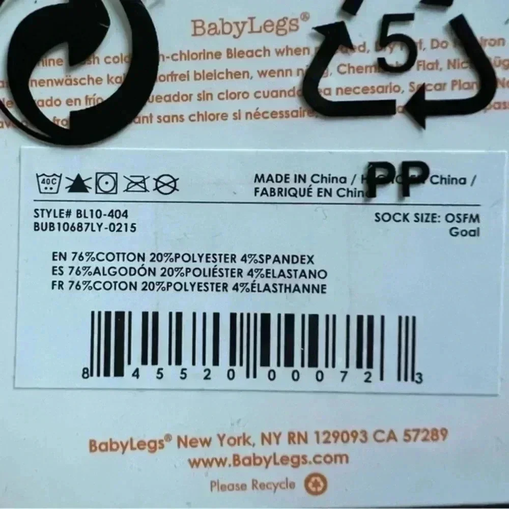 NEW BABY LEGS the original baby leg warmers one size soccer design